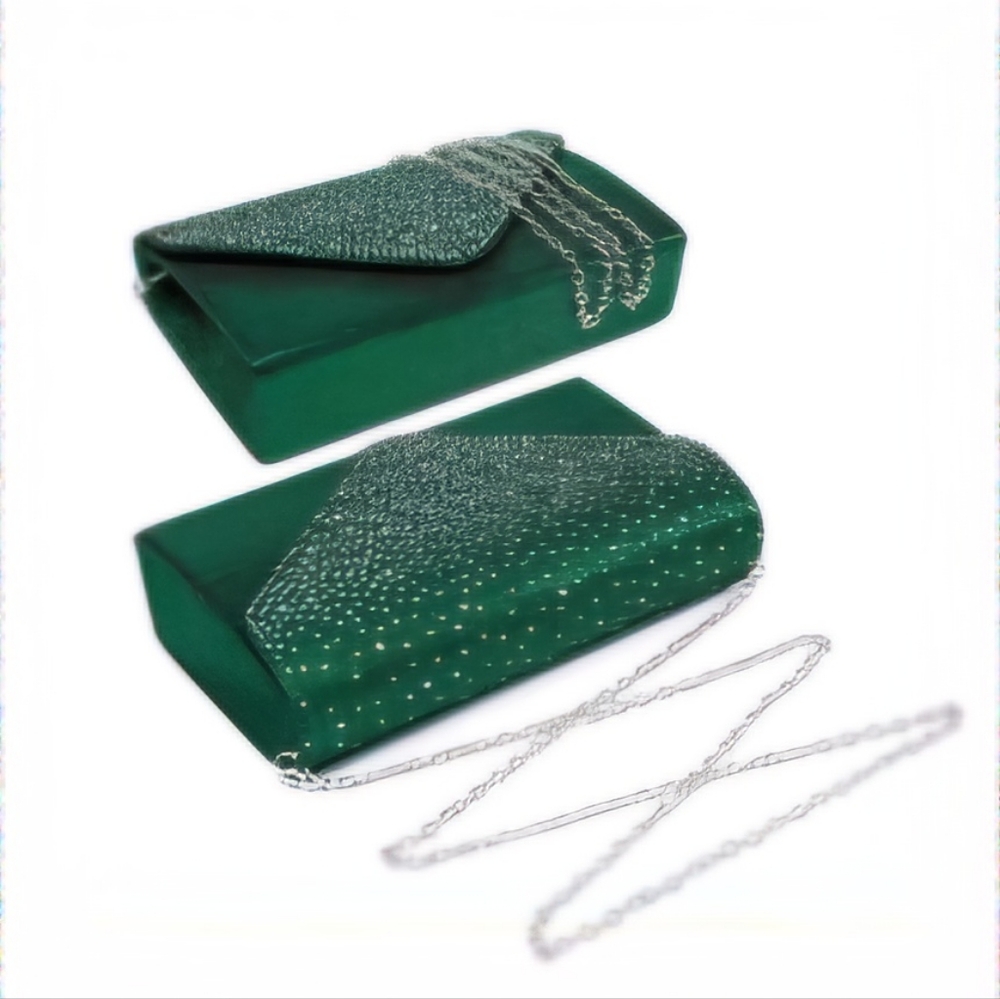 Elegant Green Clutch Bag